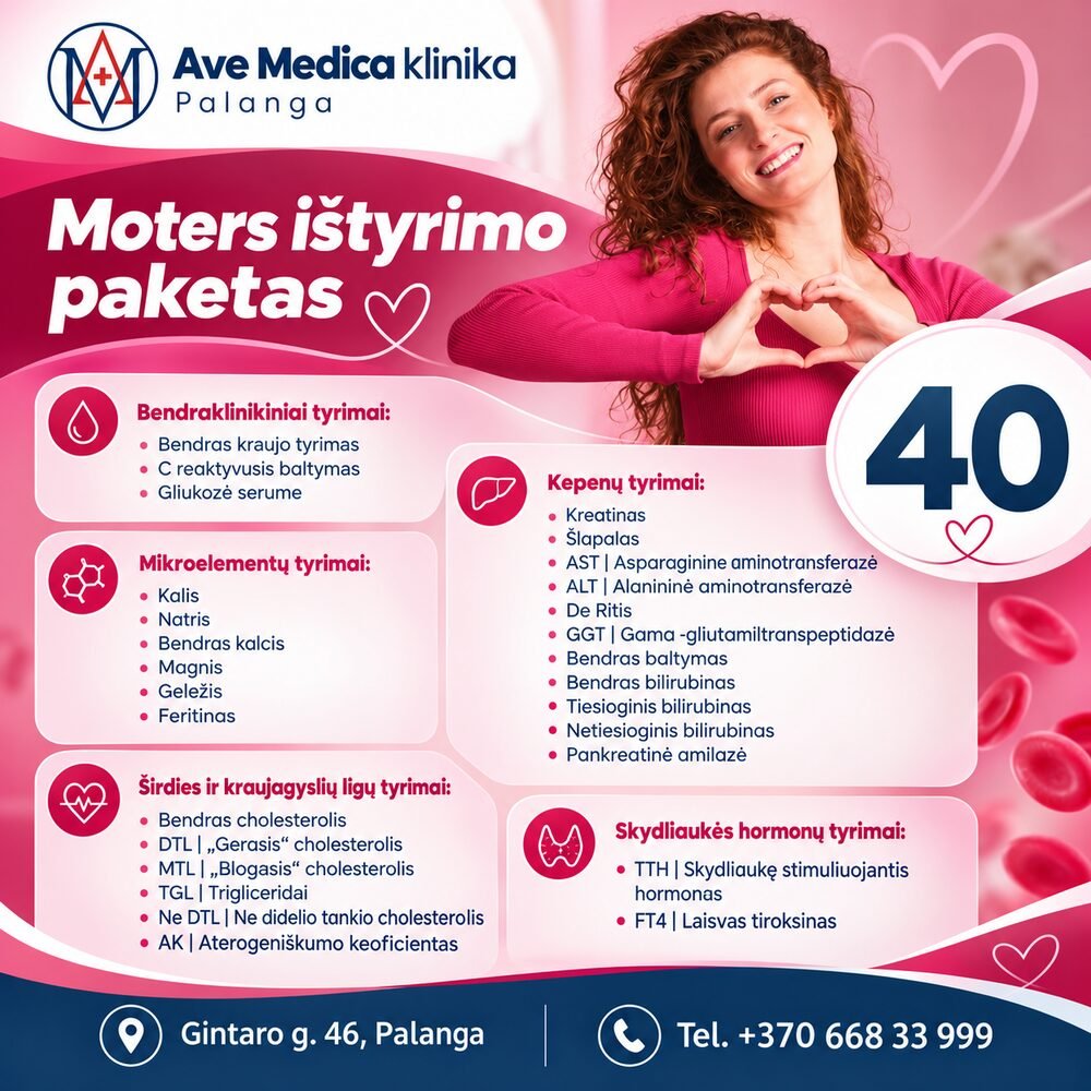 Moters ištyrimo paketas