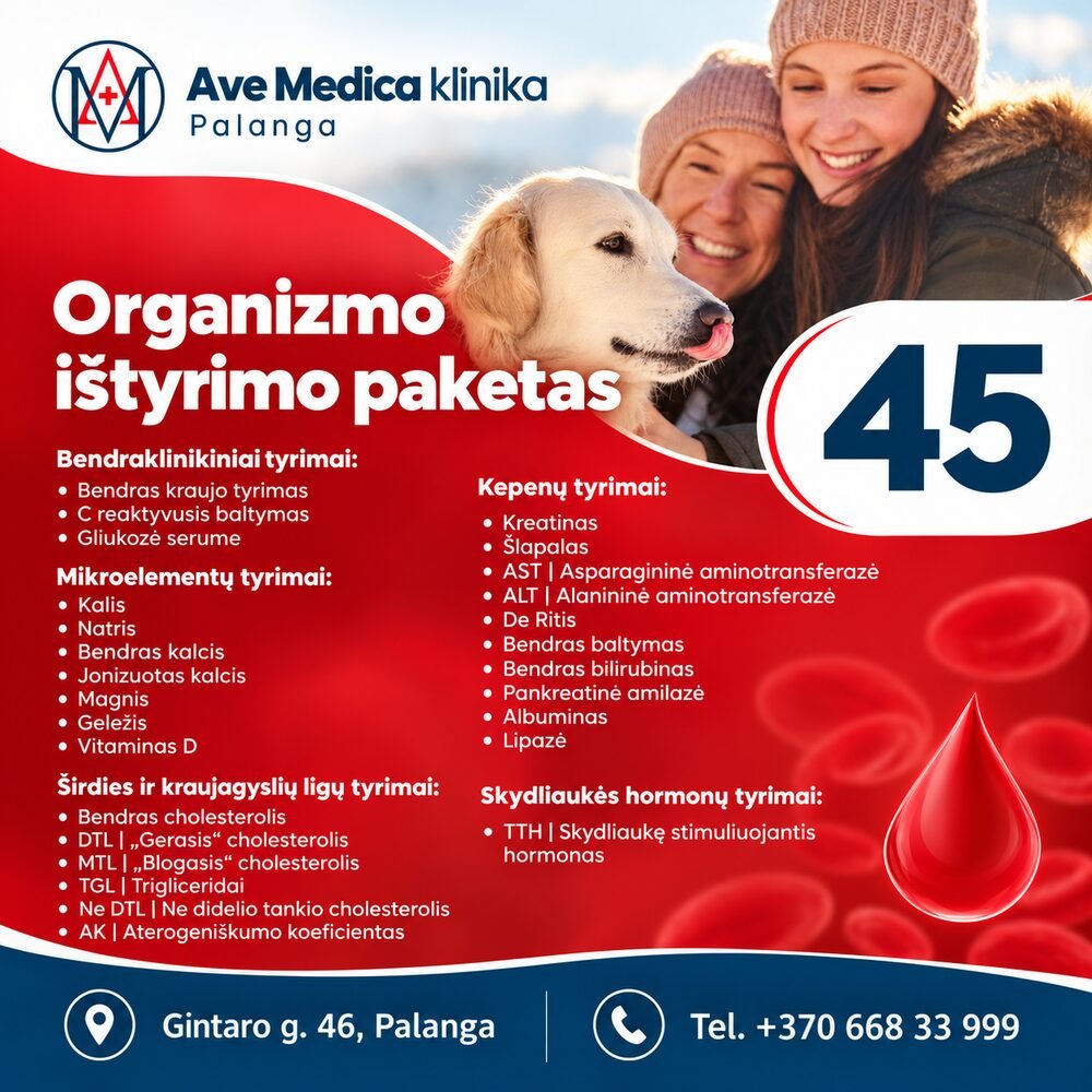 Organizmo ištyrimo paketas