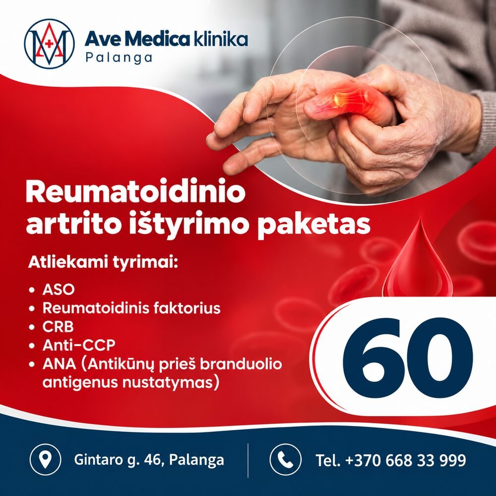 Reumatoidinio artrito ištyrimo paketas